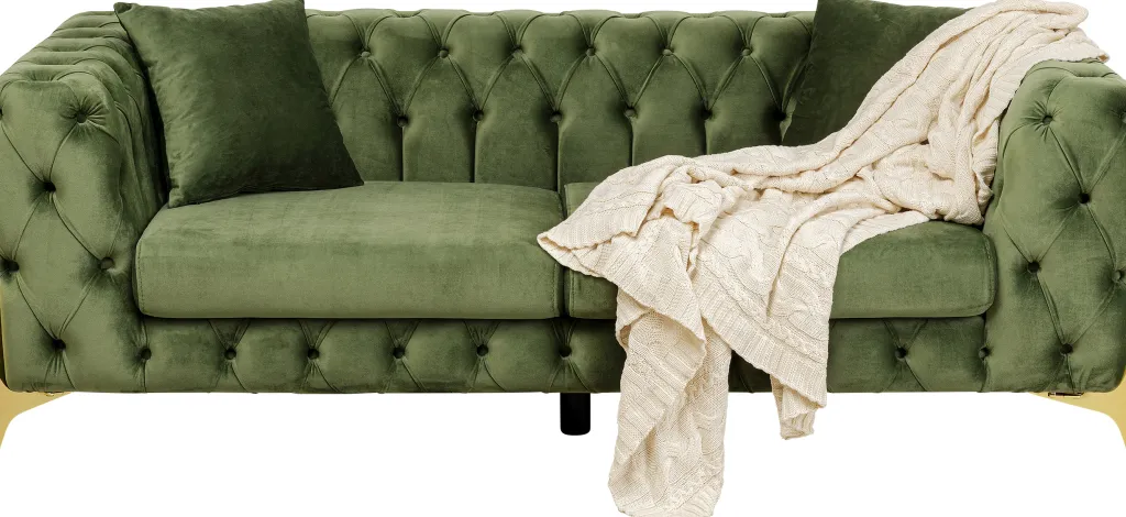 bellissima_sohva_istuttava__sametti_vihre_cm_1.webp Sohvat | Olohuone>KARE Design Bellissima Sohva 2-istuttava - Sametti, Vihreä 200cm