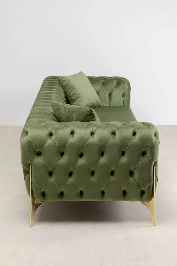 Sohvat>KARE Design Bellissima Sohva 3-istuttava - Sametti, Vihreä 240cm
