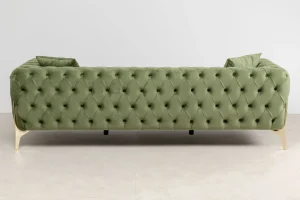 Sohvat>KARE Design Bellissima Sohva 3-istuttava - Sametti, Vihreä 240cm