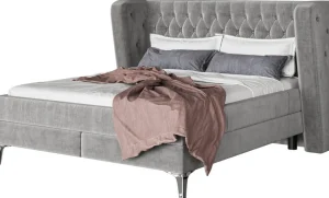 Sängyt>KARE Design Benito Moon Grey Säbnky Harmaa 180x200cm