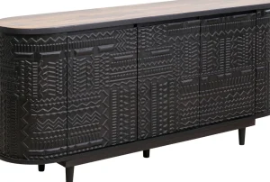 Lipastot>KARE Design Berber Senkki, Mangopuuta, Musta 160x75cm