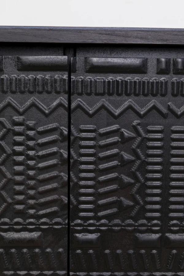 Lipastot>KARE Design Berber Senkki, Mangopuuta, Musta 160x75cm