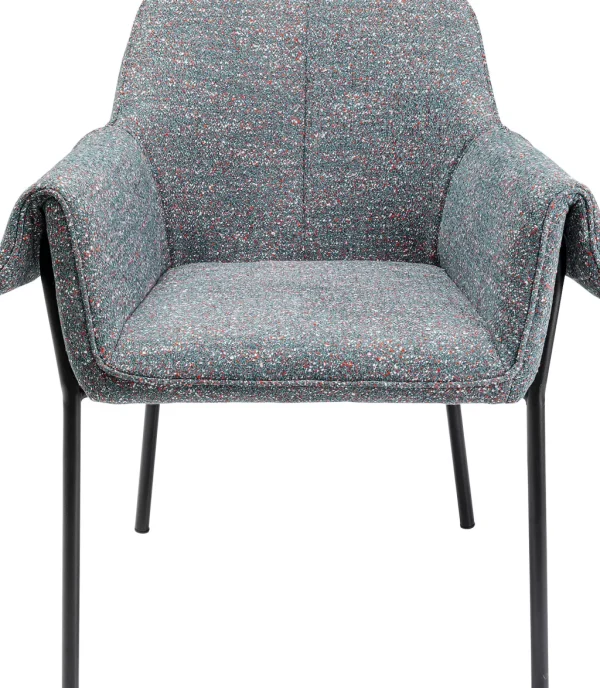 Tuolit>KARE Design Bess Flitter Tuoli Käsinojilla, Harmaa