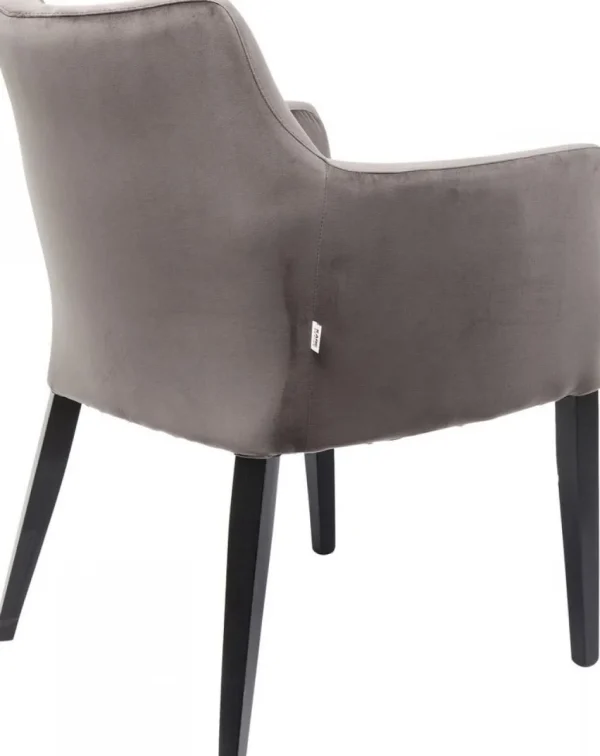 Tuolit>KARE Design Black Mode Velvet Tuoli Käsinojilla, Harmaa