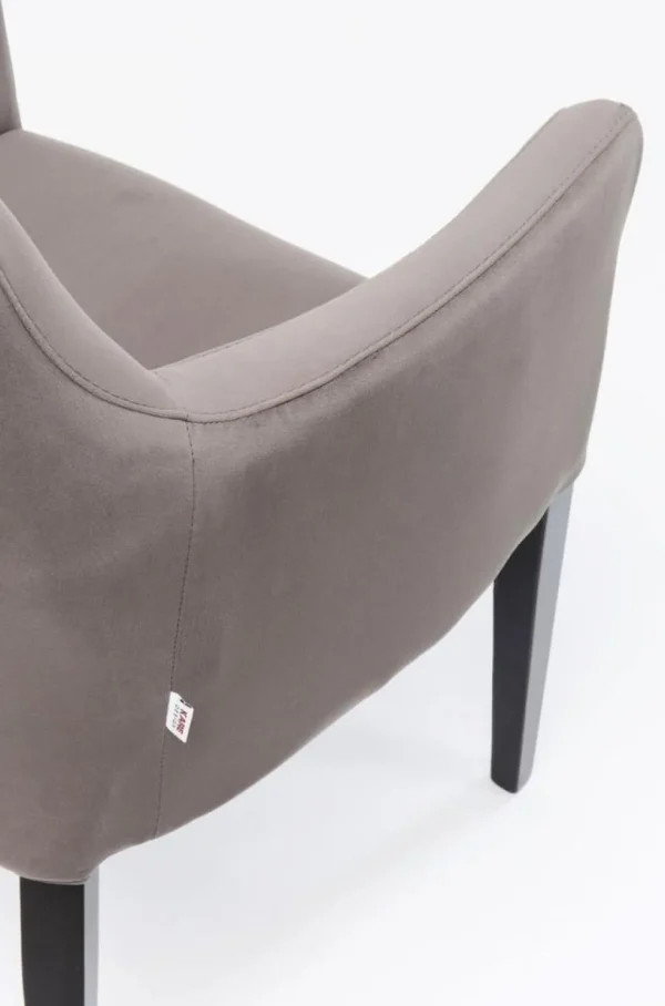 Tuolit>KARE Design Black Mode Velvet Tuoli Käsinojilla, Harmaa