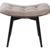 Rahit Ja Jakkarat>KARE Design Black Vicky Velvet Tuoli, Jakkara, Harmaa 46x59cm