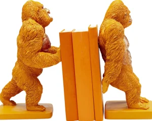 Kirjatuet>KARE Design Bookend Gorilla Orange (2/Set)