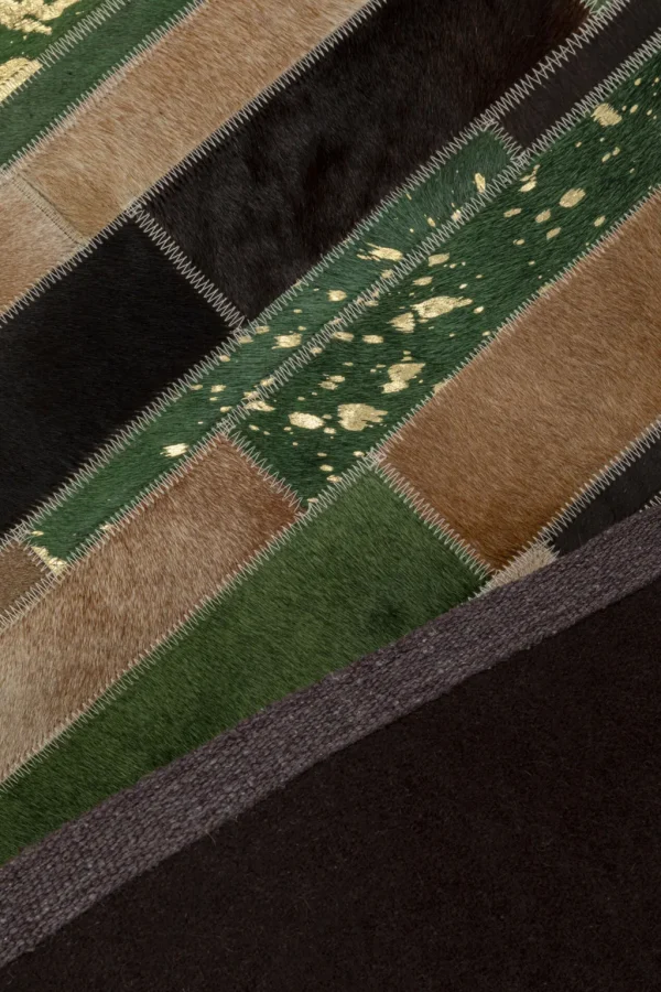 Matot>KARE Design Brick Lehmännahka Matto Vihreä 120x180cm