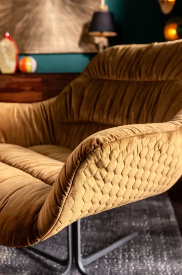 Tuolit>KARE Design Bristol Kääntyvä Nojatuoli, Keltainen
