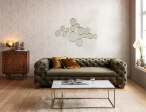 Peilit>KARE Design Bubbles Seinäpeili, Messinki 138x93cm