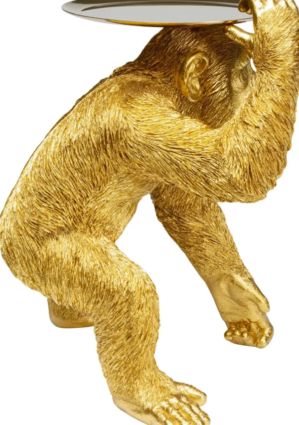 Koriste-Esineet>KARE Design Butler Playing Chimp Simpanssi Koriste-esine Kulta 52cm