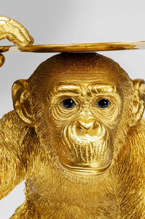 Koriste-Esineet>KARE Design Butler Playing Chimp Simpanssi Koriste-esine Kulta 52cm