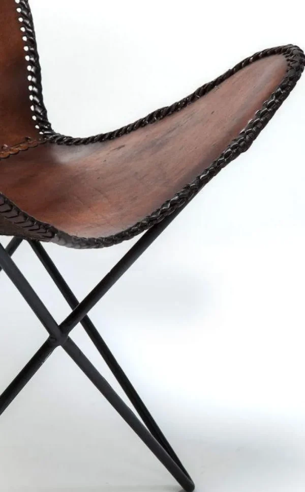 Olohuone | Nojatuolit>KARE Design Butterfly Econo Nojatuoli, Ruskea