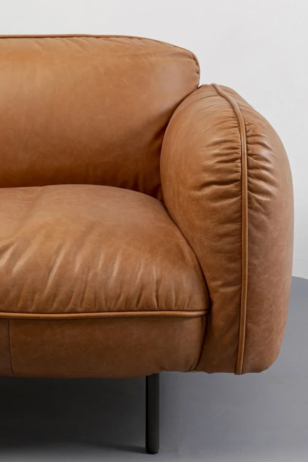 Sohvat>KARE Design Calgary Sohva, Nahkaa Vaalean Ruskea 228cm