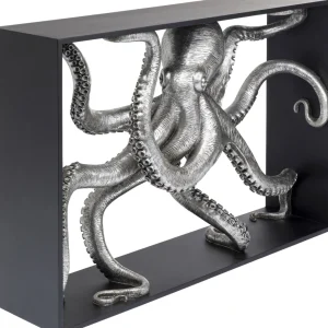 Konsolipöydät Ja Sivupöydät>KARE Design Calmar Mustekala Konsolipöytä, Hopea/musta 124x85cm