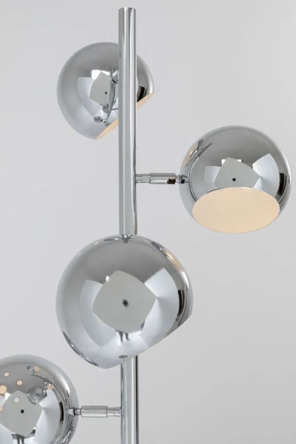 Lattiavalaisimet | Olohuone>KARE Design Calotta Chrome 5-lite Lattiavalaisin