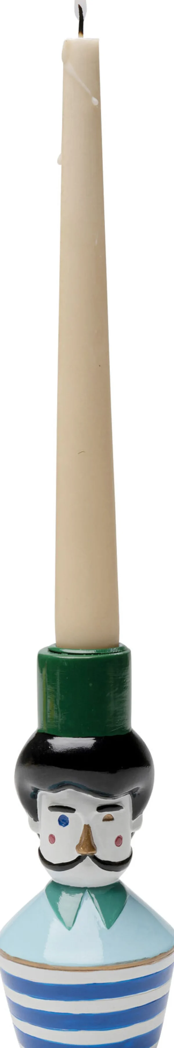 Lyhdyt | Kynttilänjalat>KARE Design Candle Holder Monsieur Mustache Kynttilänjalka 16cm