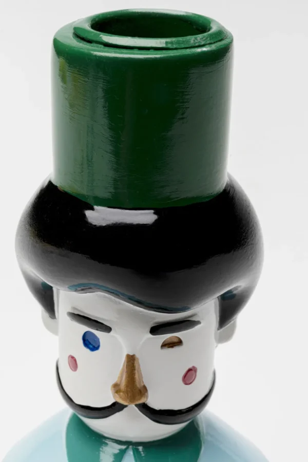 Lyhdyt | Kynttilänjalat>KARE Design Candle Holder Monsieur Mustache Kynttilänjalka 16cm