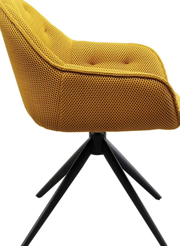 Tuolit>KARE Design Carlito Mesh Kääntyvä Tuoli Keltainen