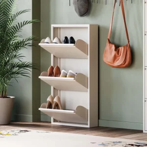 Kenkäkaapit>KARE Design Caruso 3 Kenkäkaappi, Kermanvärinen (MO)
