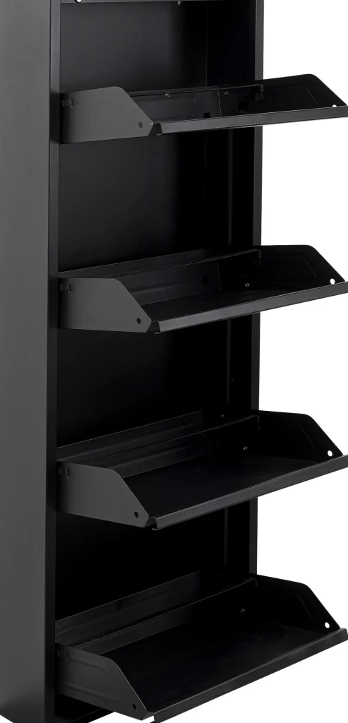 Kenkäkaapit>KARE Design Caruso Kenkäkaappi Musta 4 Lokeroa