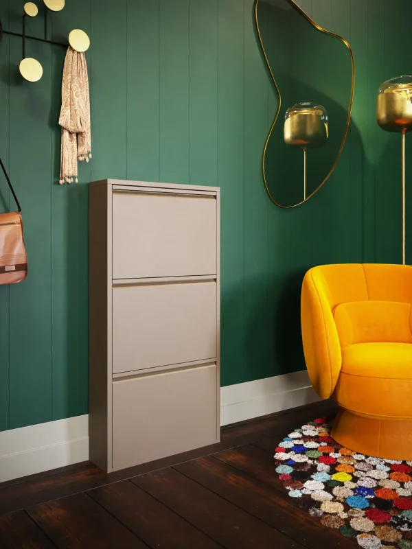 Kenkäkaapit>KARE Design Caruso Kenkäkaappi Taupe 3 Lokeroa
