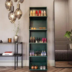Kenkäkaapit>KARE Design Caruso Kenkäkaappi Vihreä 5 Lokeroa