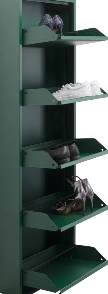 Kenkäkaapit>KARE Design Caruso Kenkäkaappi Vihreä 5 Lokeroa