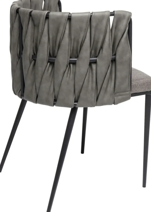 Tuolit>KARE Design Cheerio Tuoli Käsinojilla, Harmaa (sis. Tyynyn)