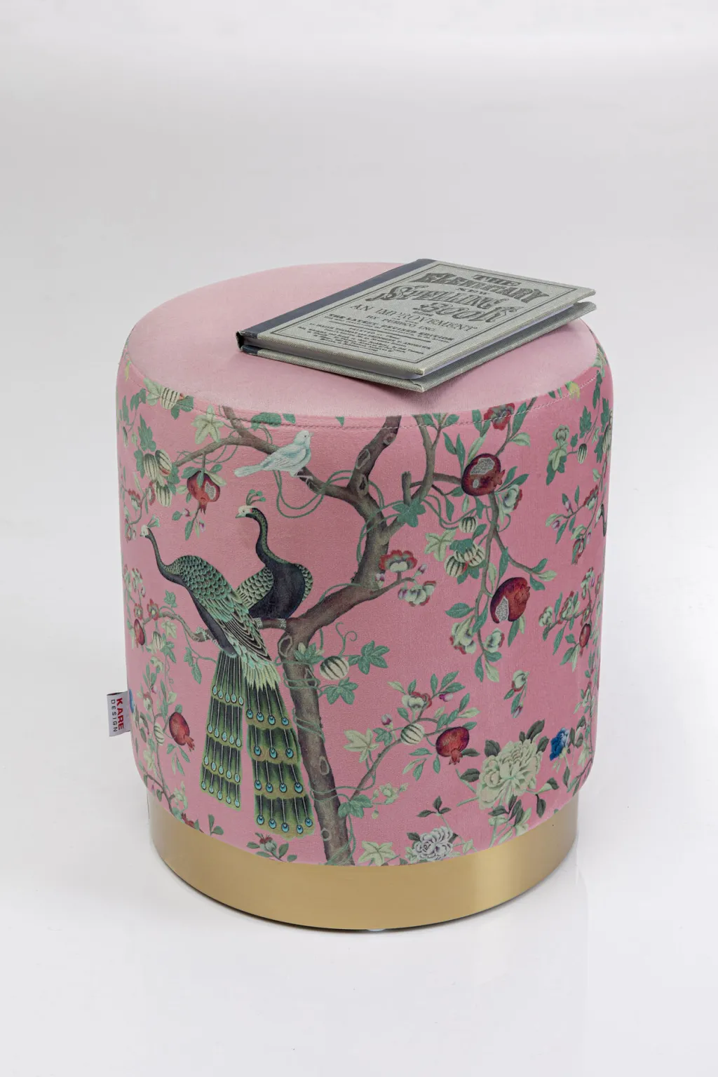 cherry_peacock_riikinkukko_jakkara_palli_messinki_cm_3.webp Rahit Ja Jakkarat>KARE Design Cherry Peacock Riikinkukko Jakkara, Palli, Messinki Ø32cm