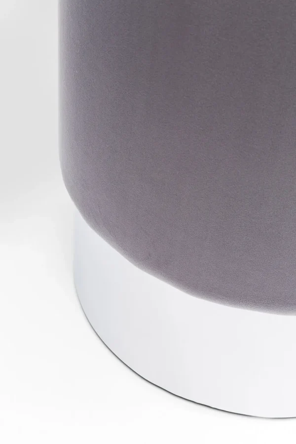 Rahit Ja Jakkarat>KARE Design Cherry Rahi, Jakkara, Vaaleanharmaa/hopea Ø35cm