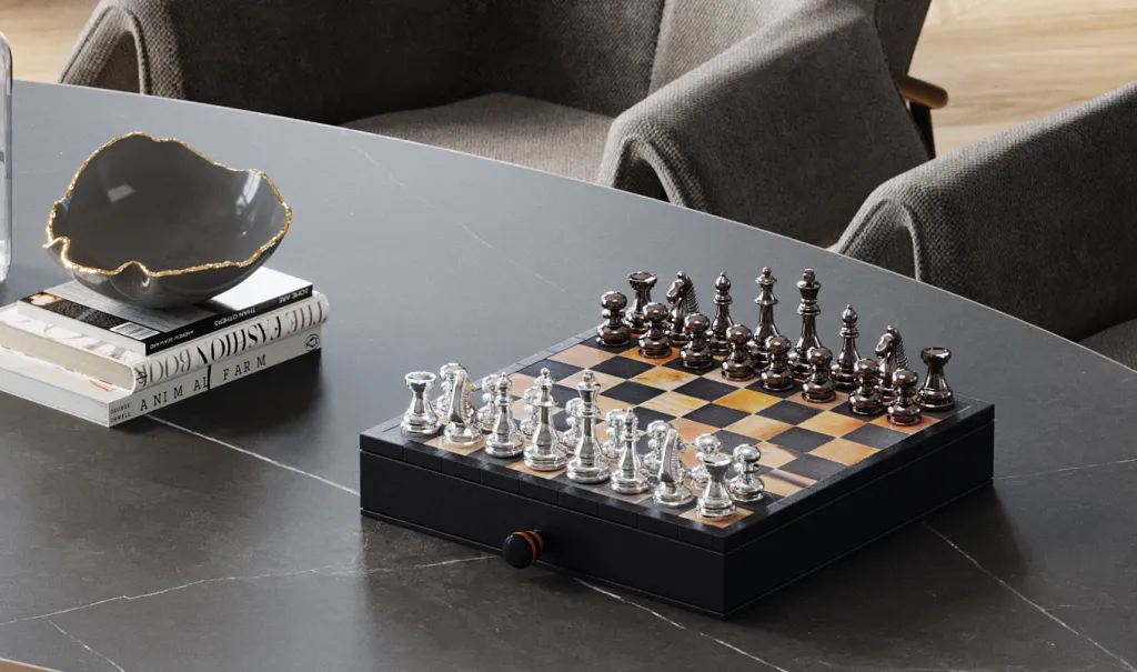 chess_antique_deco_shakki_koristeesine_xcm_7.webp Jalalliset Koriste-Esineet>KARE Design Chess Antique Deco Shakki, Koriste-esine 36x33cm