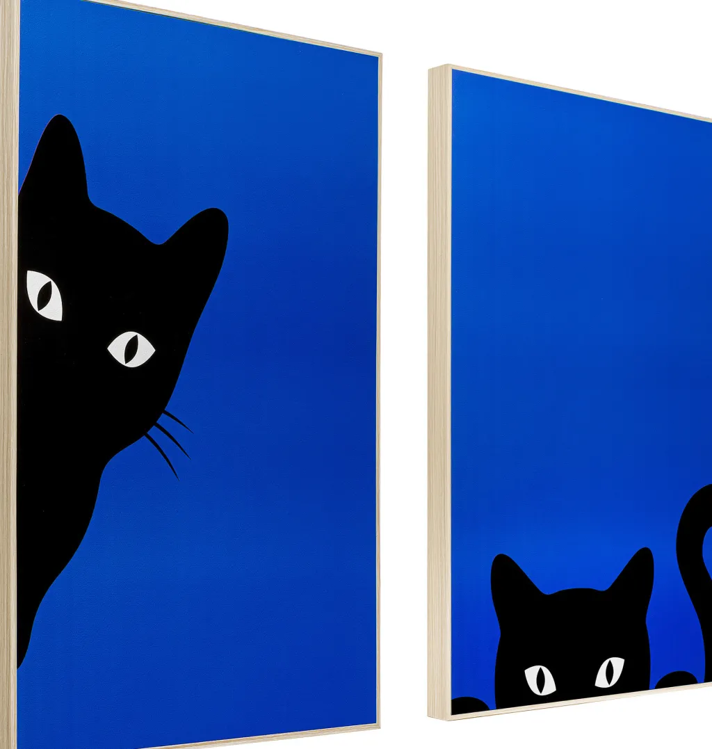 ciao_gatto_kissat_kehystetty_taulu_setti_0.webp Taulut>KARE Design Ciao Gatto Kissat Kehystetty Taulu (2/Setti)