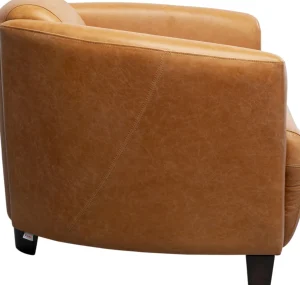 Nojatuolit>KARE Design Cigar Lounge Nojatuoli Nahkaa, Vaalean Ruskea