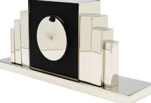 Kellot>KARE Design City Pöytäkello Hopea 33x7cm