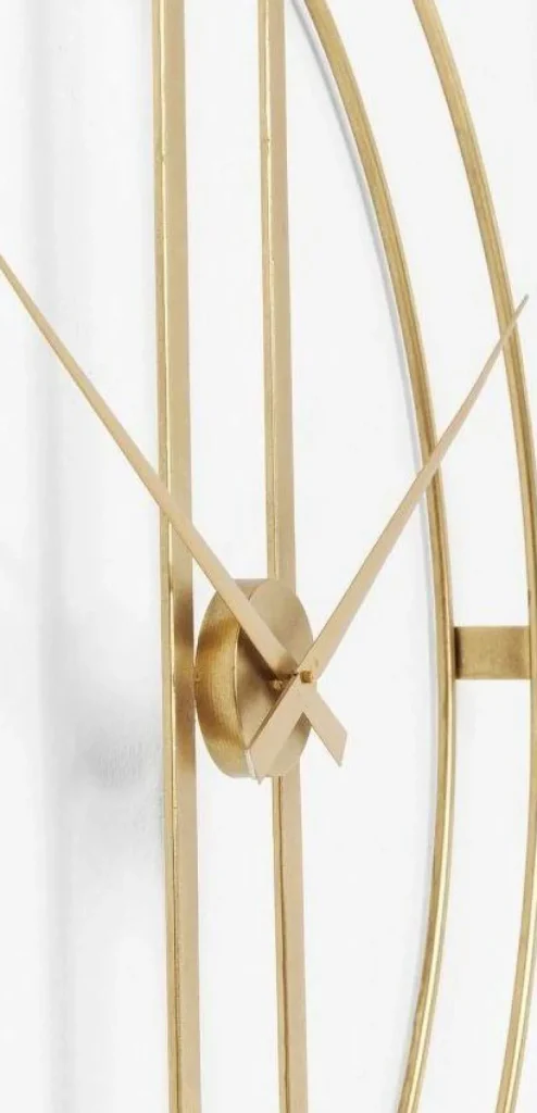 Kellot>KARE Design Clip Gold Seinäkello, Kulta Ø107cm