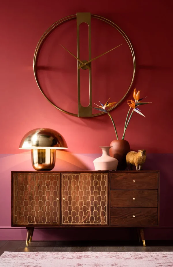 Kellot>KARE Design Clip Gold Seinäkello, Kulta Ø107cm
