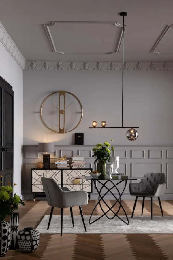 Kellot>KARE Design Clip Gold Seinäkello, Kulta Ø107cm