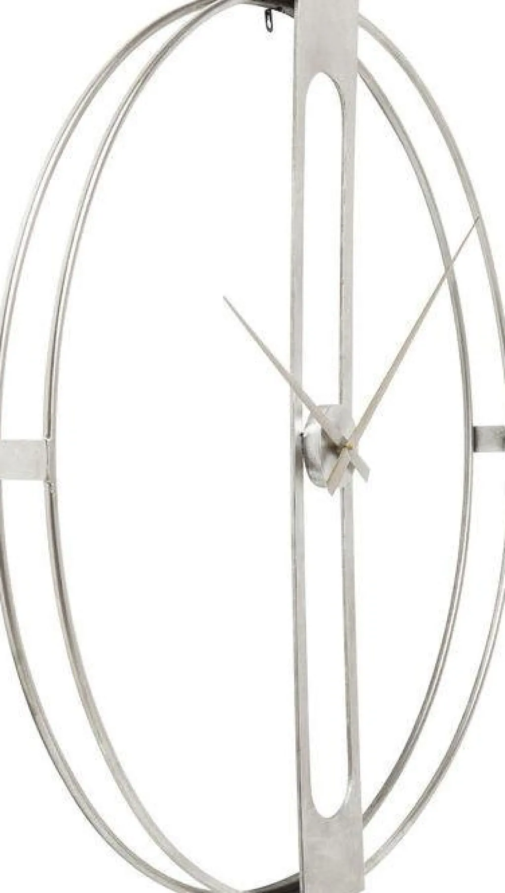 clip_silver_seinkello_hopea_cm_1.webp Kellot>KARE Design Clip Silver Seinäkello, Hopea Ø60cm
