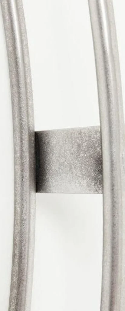 Kellot>KARE Design Clip Silver Seinäkello, Hopea Ø60cm