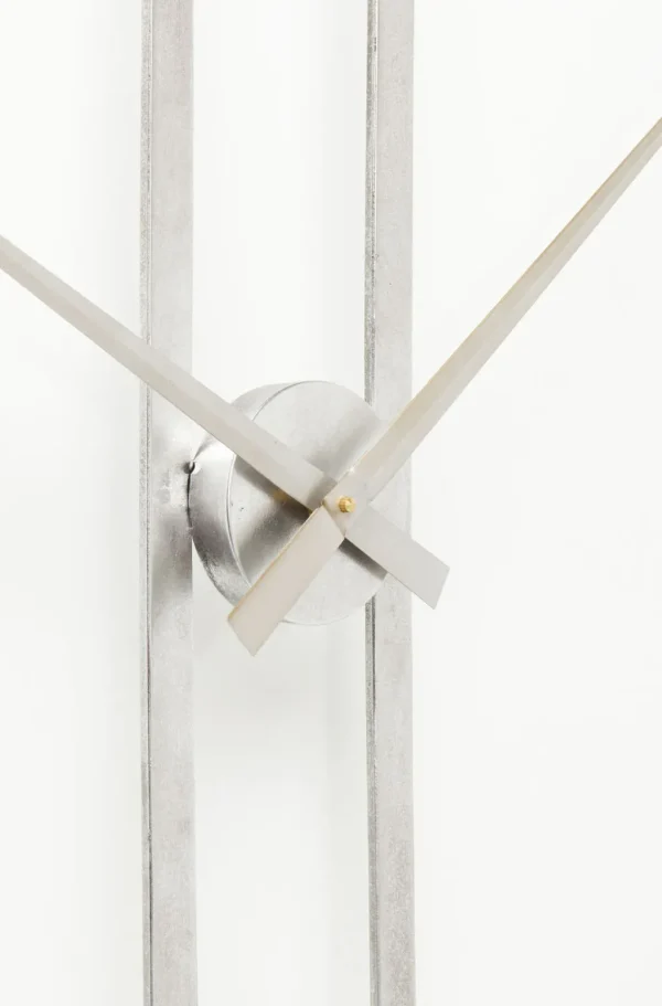 Kellot>KARE Design Clip Silver Seinäkello, Hopea Ø60cm