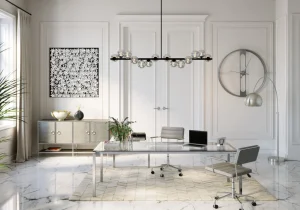 Kellot>KARE Design Clip Silver Seinäkello, Hopea Ø60cm