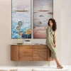 Taulut | Olohuone>KARE Design Cloud Boat Kehystetty Taulu 60x120cm