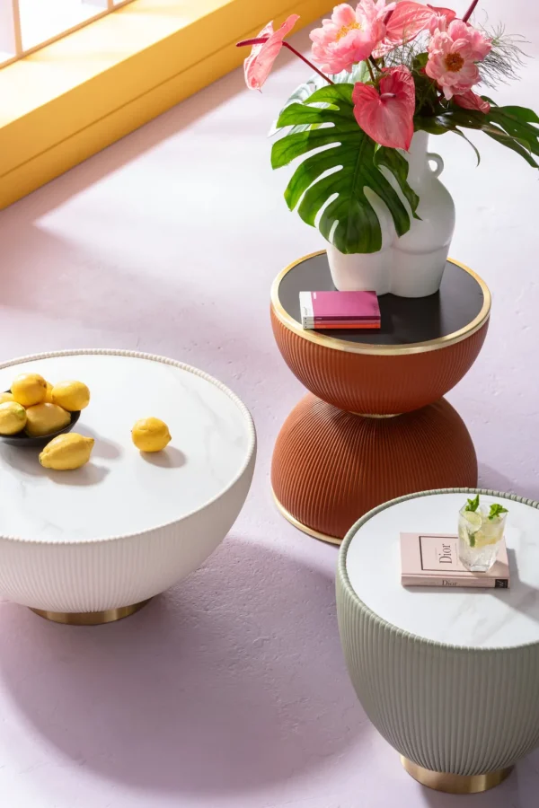 Sohvapöydät>KARE Design Coffee Table Endless Vegas White Ø71cm