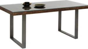 Pöydät>KARE Design Conley Pöytä, Raaka, Rouhe Metalli 180x90cm