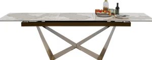 Pöydät>KARE Design Connesso Jatkettava Pöytä, Messinki 200(+60)x100cm