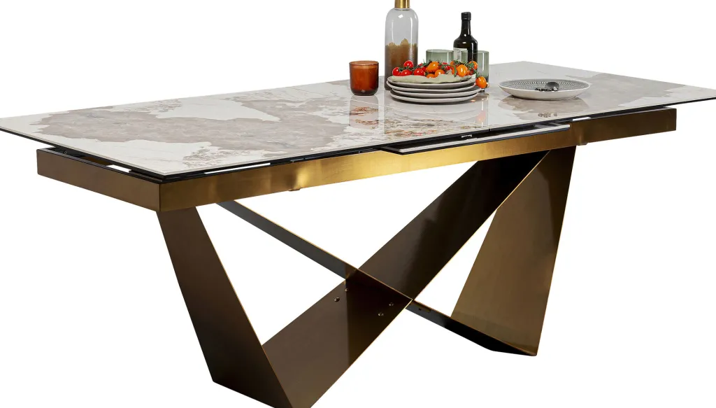 connesso_jatkettava_pyt_messinki_xcm_4.webp Pöydät>KARE Design Connesso Jatkettava Pöytä, Messinki 200(+60)x100cm