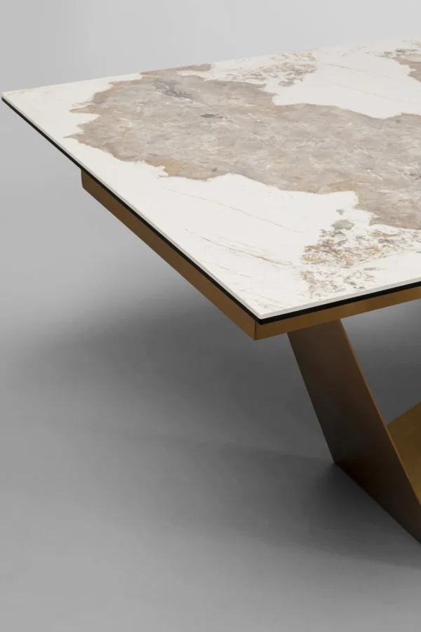 Pöydät>KARE Design Connesso Jatkettava Pöytä, Messinki 200(+60)x100cm