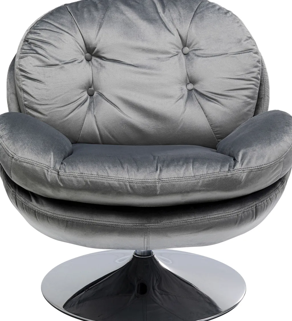 cosy_grey_pyriv_nojatuoli_harmaa_1.webp Nojatuolit>KARE Design Cosy Grey Pyörivä Nojatuoli, Harmaa