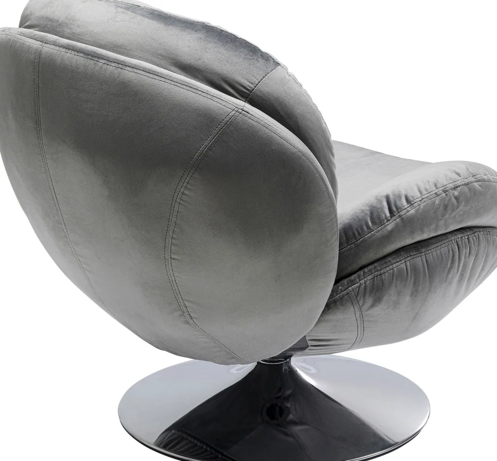 cosy_grey_pyriv_nojatuoli_harmaa_3.webp Nojatuolit>KARE Design Cosy Grey Pyörivä Nojatuoli, Harmaa